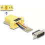 Delock 67110 D-Sub 15 kontaktų kištukas į RJ45 lizdą surinkimo rinkinys, geltonas