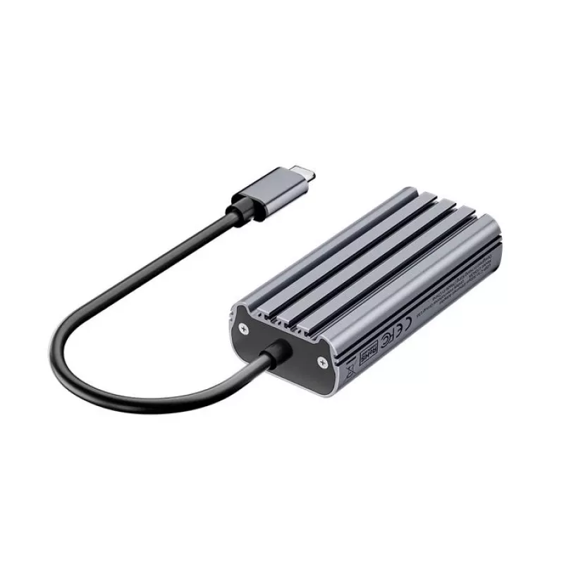 USB-C į RJ45 adapteris Unitek U1343AGY01 — 5 Gbps Ethernet, USB-C (kištukas) į RJ45 (lizdas), pilka, 0,15 m laidas