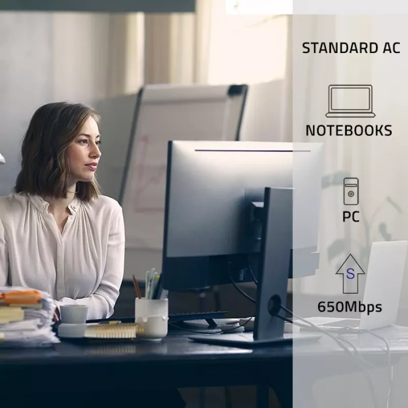 QOLTEC itin greitas belaidis mini USB adapteris Wi-Fi