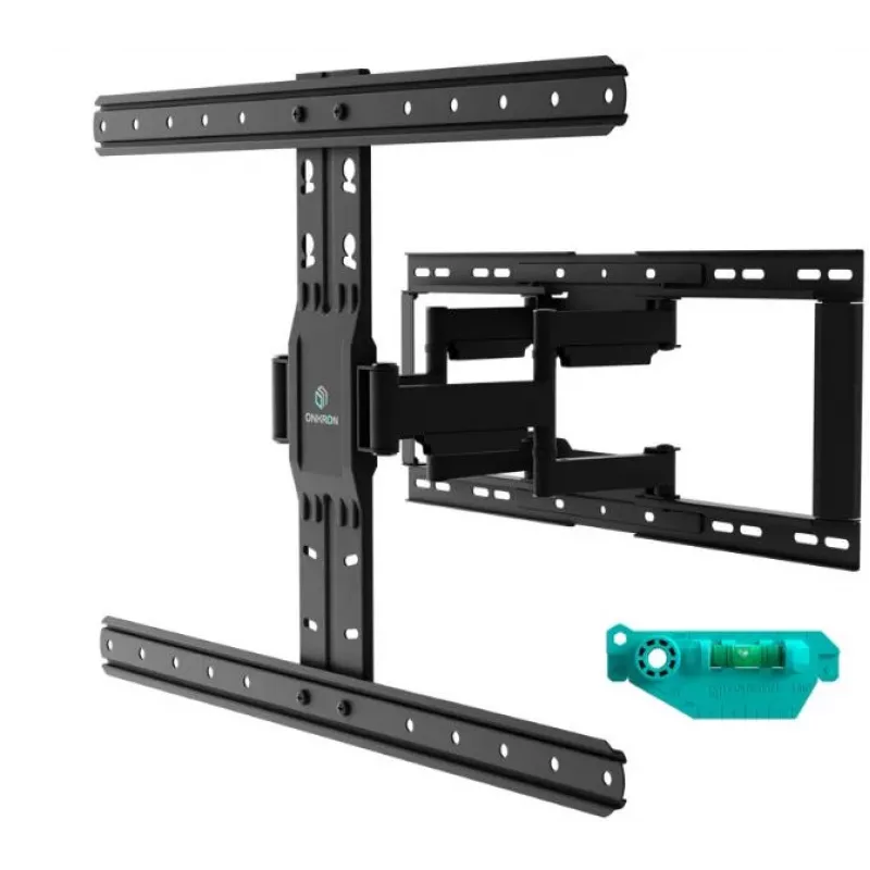 Grindinis TV stovas ONKRON SM6-B 32–90 colių ekranams, 50 kg, VESA 200×200–600×400, pakreipimas -10–5°, pasukimas 40°