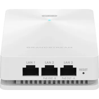 Belaidis prieigos taškas Grandstream GWN7661E — dviejų juostų 2,4/5 GHz, 1201 Mbps, PoE, 3x RJ-45, baltas