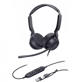 Yealink ausinės UH42 SE Dual Teams USB-C/A
