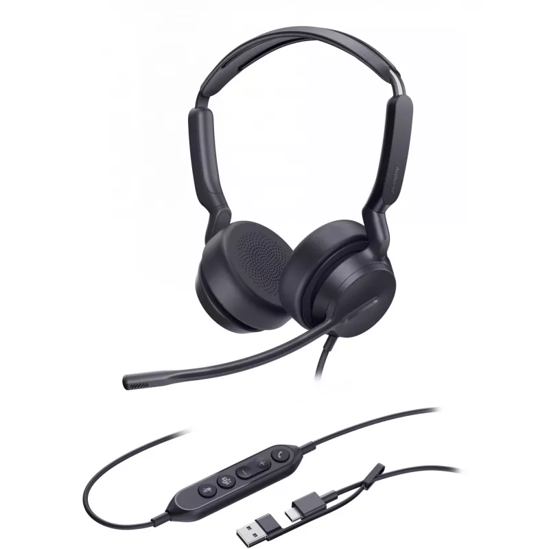 Yealink ausinės UH42 SE Dual Teams USB-C/A