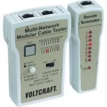 Voltcraft CT-2 kabelių testeris, skirtas BNC, RJ-11 ir RJ-45 (TCT-141)