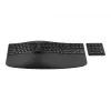 HP 960 ergonominė belaidė klaviatūra, pilno dydžio (100%), belaidė, RF Wireless + Bluetooth, membraninė, juoda