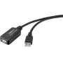 Renkforce RF-4535088 USB laidas 20 m USB 2.0 USB A juodas (RF-4535088)