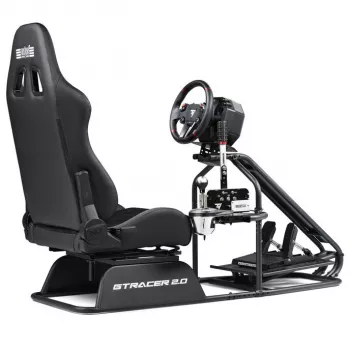 Lenktynių simuliatoriaus kėbulas Next Level Racing GTRacer 2.0 Juodas reguliuojamas sėdynės rėmas