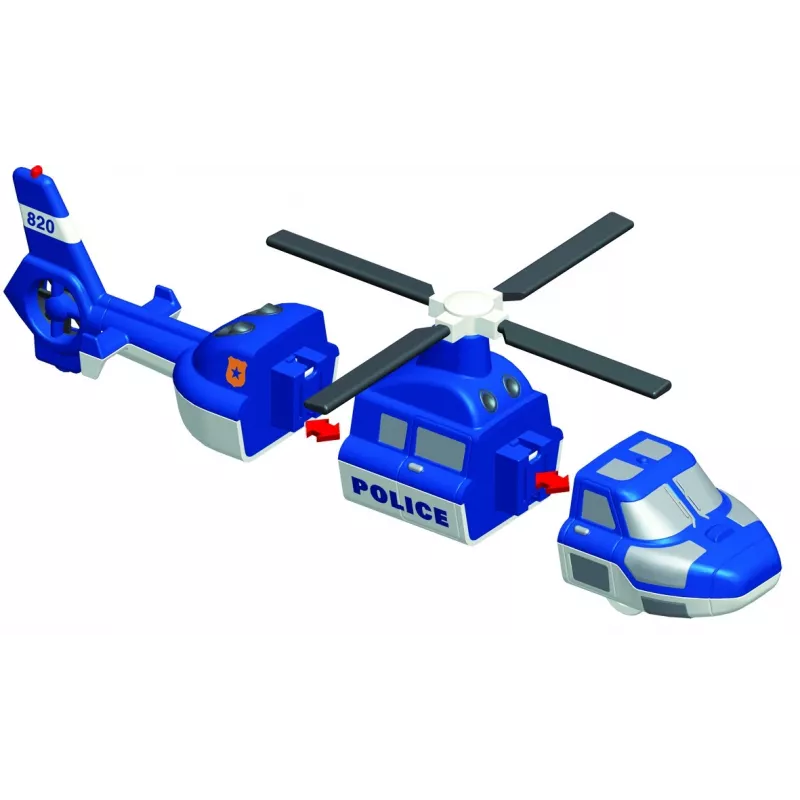 Transporto priemonių rinkinys „Mix or Match Vehicles“ – Policija, MALIK