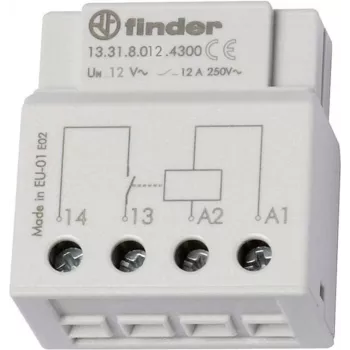 Finder Relė įmontavimui į UP-Dose arba Schalterdose 13.31.8.012.4300 12 V/AC 1 NO kontaktas 12 A 250 V/AC