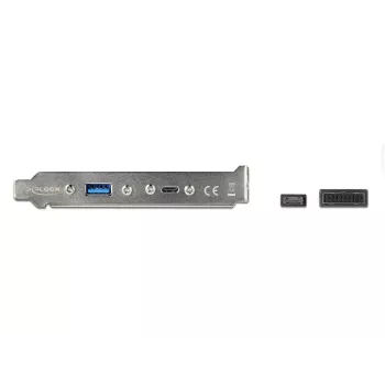 DeLOCK 89934 lizdo juostelė su 1 x USB Type-C ir 1 x USB Type-A prievadu