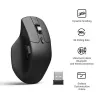 Pelė Keychron M6 dešinei rankai universali – Optinė, RF belaidis + Bluetooth + USB-C, 30000 DPI, Juoda