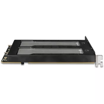 Mobilus diskų krepšys RAIDSONIC ToughArmor MB842MP-B — 2 išimami lizdai M.2 NVMe, PCIe 4.0 x16