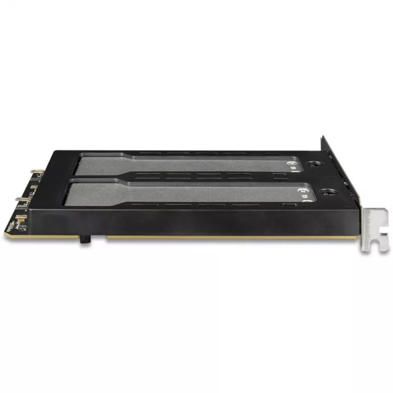 Mobilus diskų krepšys RAIDSONIC ToughArmor MB842MP-B — 2 išimami lizdai M.2 NVMe, PCIe 4.0 x16