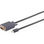 Kabelis DisplayPort į VGA ShiverPeaks 10-54055, 5 m, juodas
