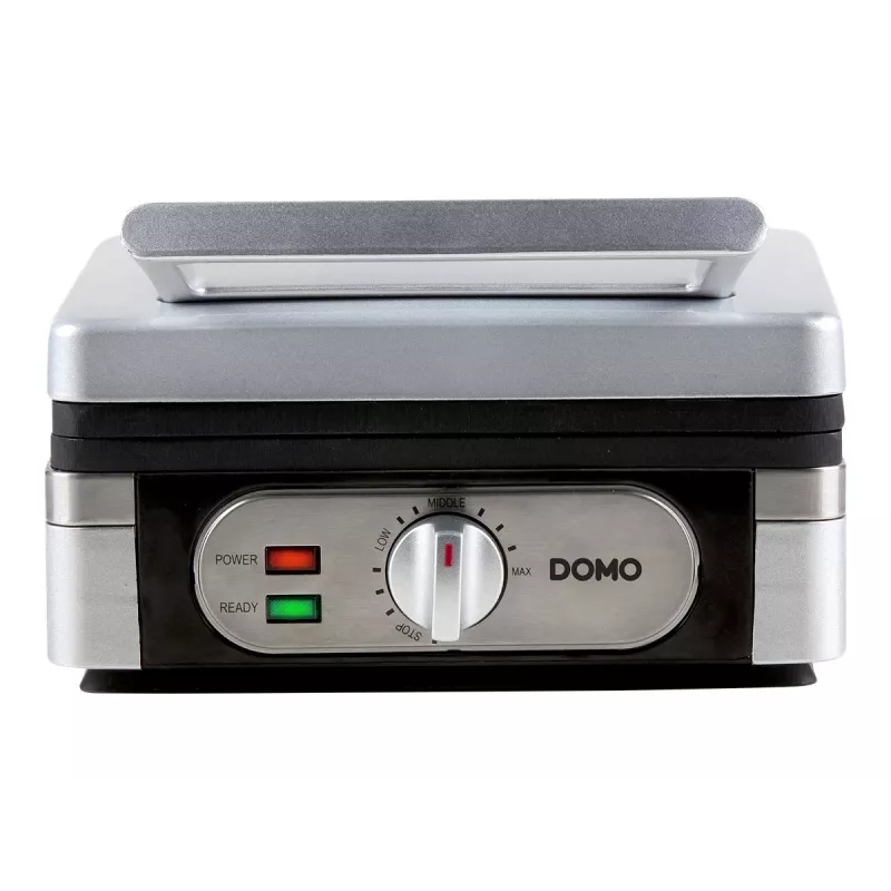 Vaflių keptuvė Domo DO 9047 W 2 vafliai 1400 W sidabrinė