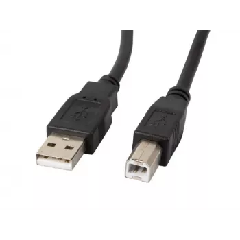 Lanberg CA-USBA-11CC-0010-BK USB kabelis 1 m 2.0 USB B Juoda