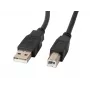 Lanberg CA-USBA-11CC-0010-BK USB kabelis 1 m 2.0 USB B Juoda