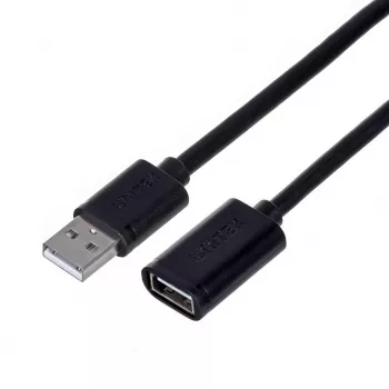 USB ilginimo kabelis Unitek Y‑C418GBK 5 m USB A – USB A USB 2.0, juodas