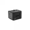 Kelioninis adapteris SBOX TA-23 su dvigubu USB įkrovikliu ir universalia kištukų sistema