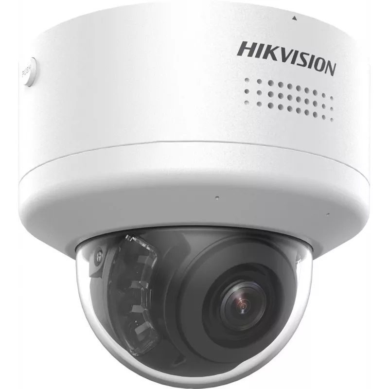 Dome IP stebėjimo kamera Hikvision DS-2CD2787G2H-LIPTRZS2U/SL — 8MP 3840×2160, motorizuotas 2.8–12 mm objektyvas, vidaus/lauko, lubų/sienos montavimas, balta