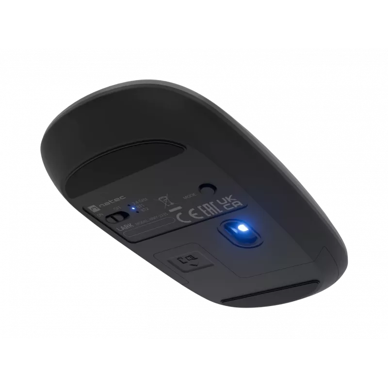 Natec Lark belaidė pelė | 2.4 GHz, Bluetooth | Antracitinė