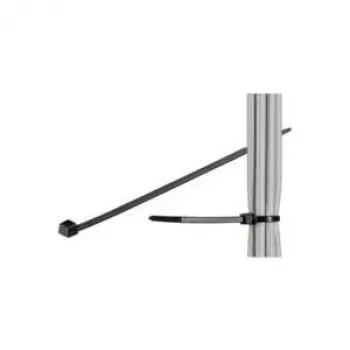MicroConnect CABLETIE5 kopėtėlės tipo kabelio raištis, juodas, 100 vnt.