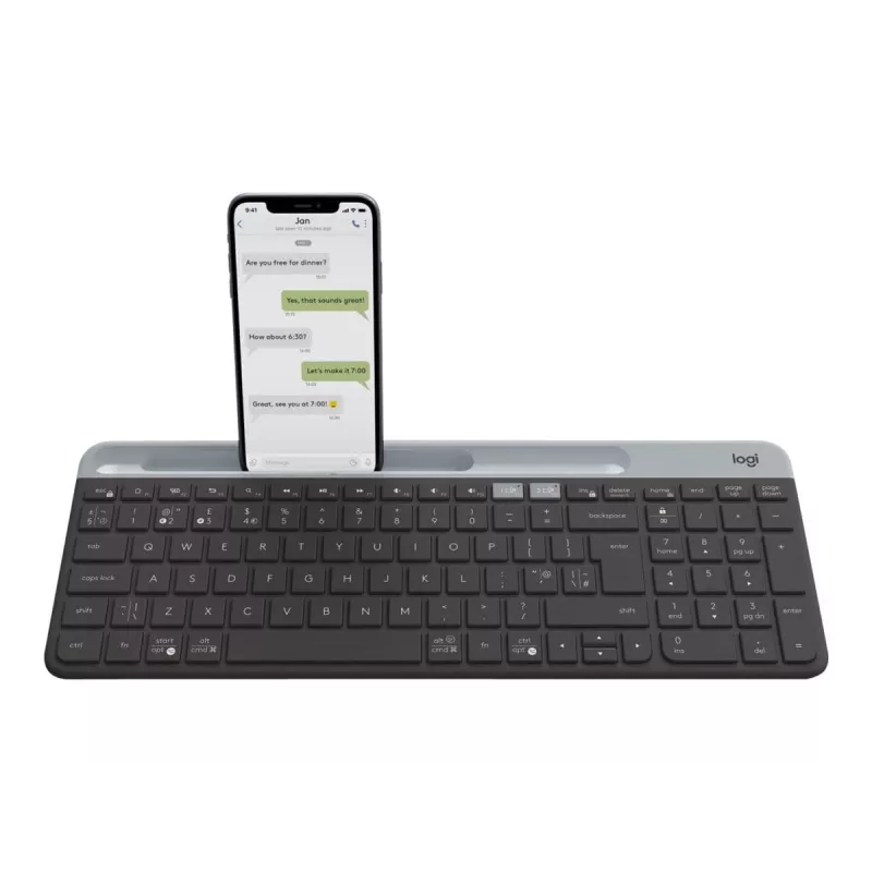 Belaidė klaviatūra Logitech Slim Multi-Device K580