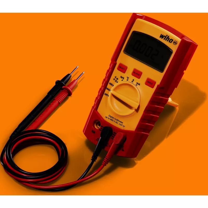 Multimetras Wiha 45218 – skaitmeninis multimetras, iki 600 V kintamosios srovės, CAT IV