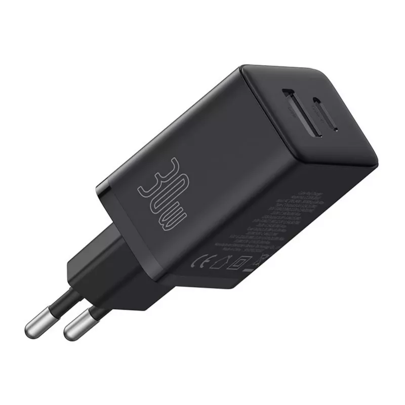 Baseus P10111404113-00 Cube USB-C / USB-A 30W tinklo įkroviklis Juodas