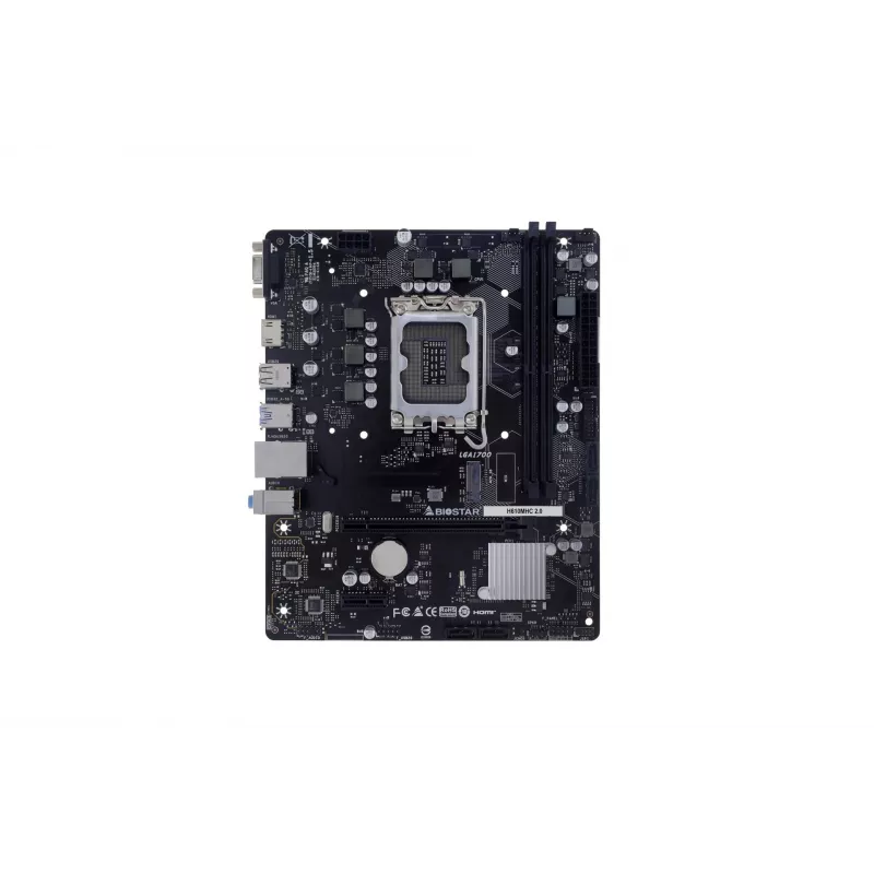 Motininė plokštė Biostar H610MHC 2.0 Intel H610 LGA 1700 micro ATX