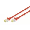 Pataisos laidas Digitus CAT 6A S/FTP DK-1644-A-0025/R 0,25m Raudonas