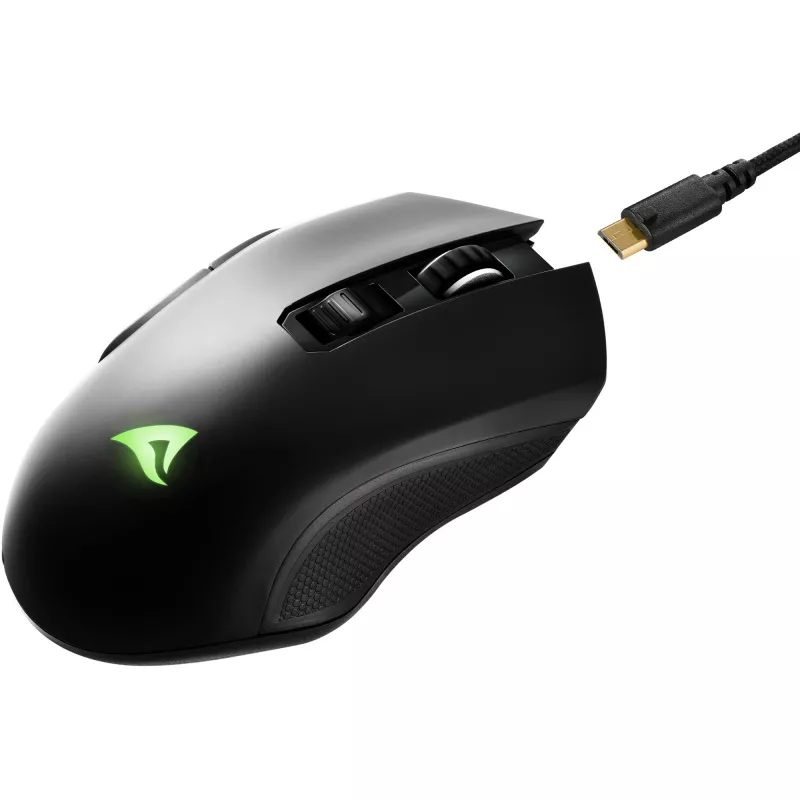 Belaidės ausinės žaidimams Sharkoon SKILLER SGM30W (juodos) – ant ausies, įmontuotas mikrofonas