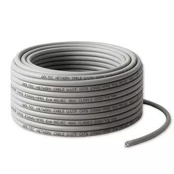 UTP pataisos laidas QOLTEC CAT6 50 m Varis (Cu) pilkas