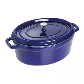 Ketaus puodas Staub Cocotte 5,5 L mėlynas