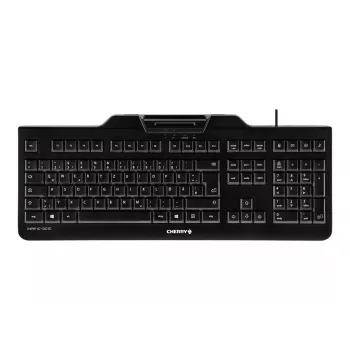 CHERRY KC 1000 SC klaviatūra USB QWERTZ Šveicariška juoda