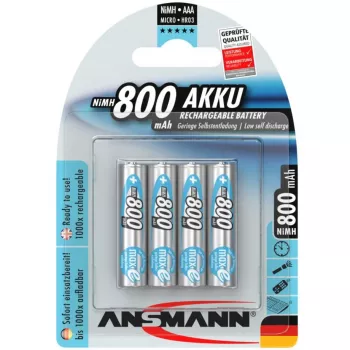 1x4 Ansmann maxE įkraunamos NiMH baterijos Micro AAA 800 mAh 5035042