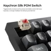 Mechaninė klaviatūra Keychron V1 Ultra 8K — 75% formatai, QWERTY, Bluetooth, RGB, Juoda