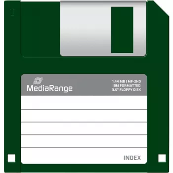 Diskelis Floppy 3,5 inch 1,44 MB MediaRange MR200 rinkinys 10 vnt., raudona ir geltona