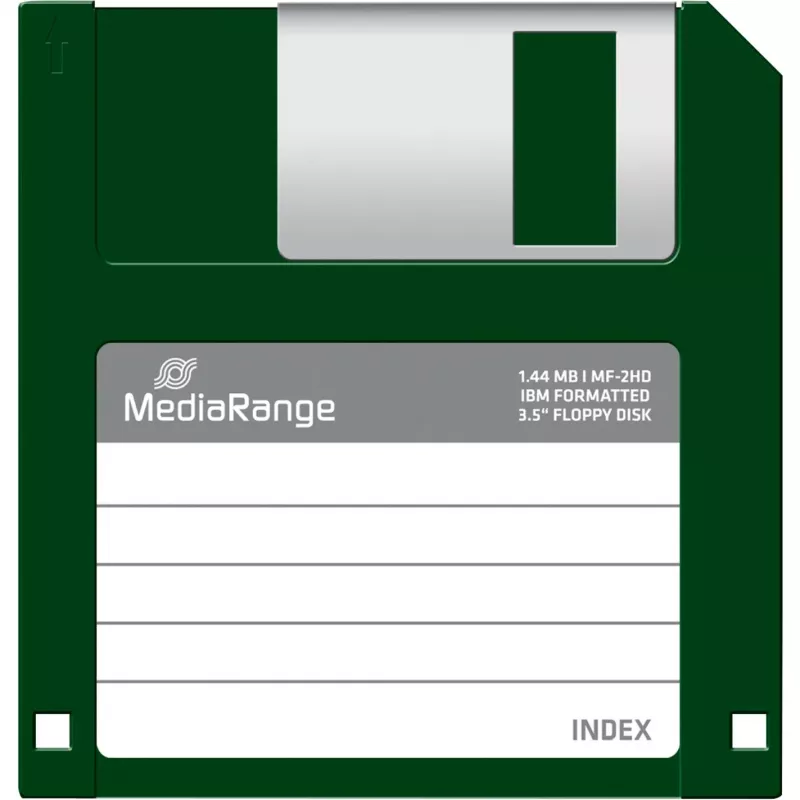 MediaRange MR200 3,5 colio diskeliai 1,44 MB, 10 vnt., juodos spalvos