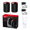 Cudy M3000 2 rinkinys Dviejų juostų (2,4 GHz / 5 GHz) Wi-Fi 6 (802.11ax) Juoda, Raudona 1 Vidinė