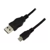 LogiLink USB 2.0 jungiamasis laidas, 1,8 m, juodas, USB-A kištukas – USB Micro-B kištukas, atitinka USB 2.0 (CU0034)