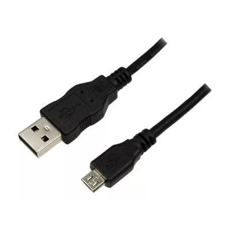LogiLink USB 2.0 jungiamasis laidas, 1,8 m, juodas, USB-A kištukas – USB Micro-B kištukas, atitinka USB 2.0 (CU0034)