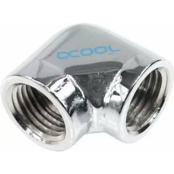 Alphacool HF L-jungtis G1/4 vidinis sriegis prie G1/4 vidinio sriegio - Chromas (17041)