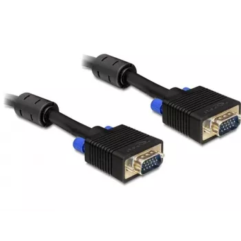VGA kabelis DeLOCK 5m, VGA (D-Sub) juodas, 82559