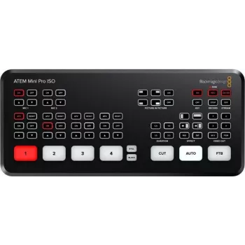 Blackmagic ATEM Mini Pro ISO – vaizdo perjungiklis, 2K Ultra HD, 720p/1080i/1080p, 60 fps, 10/100/1000Base-T(X)