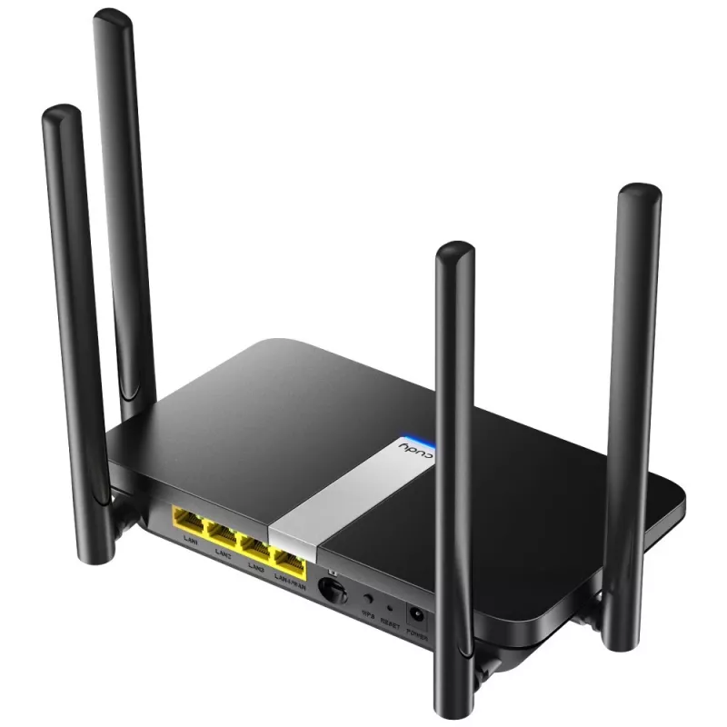 Cudy LT500 belaidis maršrutizatorius Fast Ethernet dviejų juostų (2,4 GHz / 5 GHz) 4G juodas