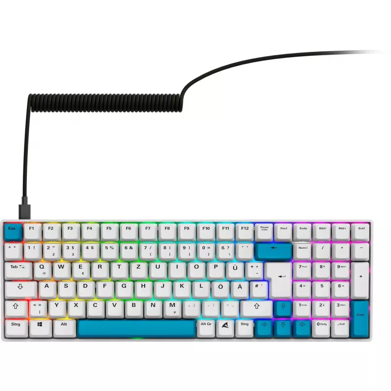 Mechaninė žaidimų klaviatūra Sharkoon SGK50 S2 Mechanical QWERTZ Wireless