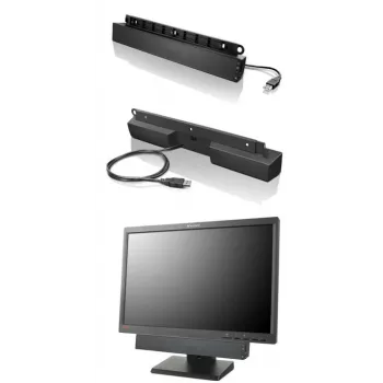 Lenovo USB Soundbar juodas 2.0 kanalų 2.5 W