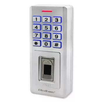Biopirštų ir RFID spynos kodinis įrenginys QOLTEC 52447 su IP68 apsauga