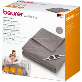 Beurer HD 150 XXL Cosy Taupe šildoma antklodė, 200 x 150 cm